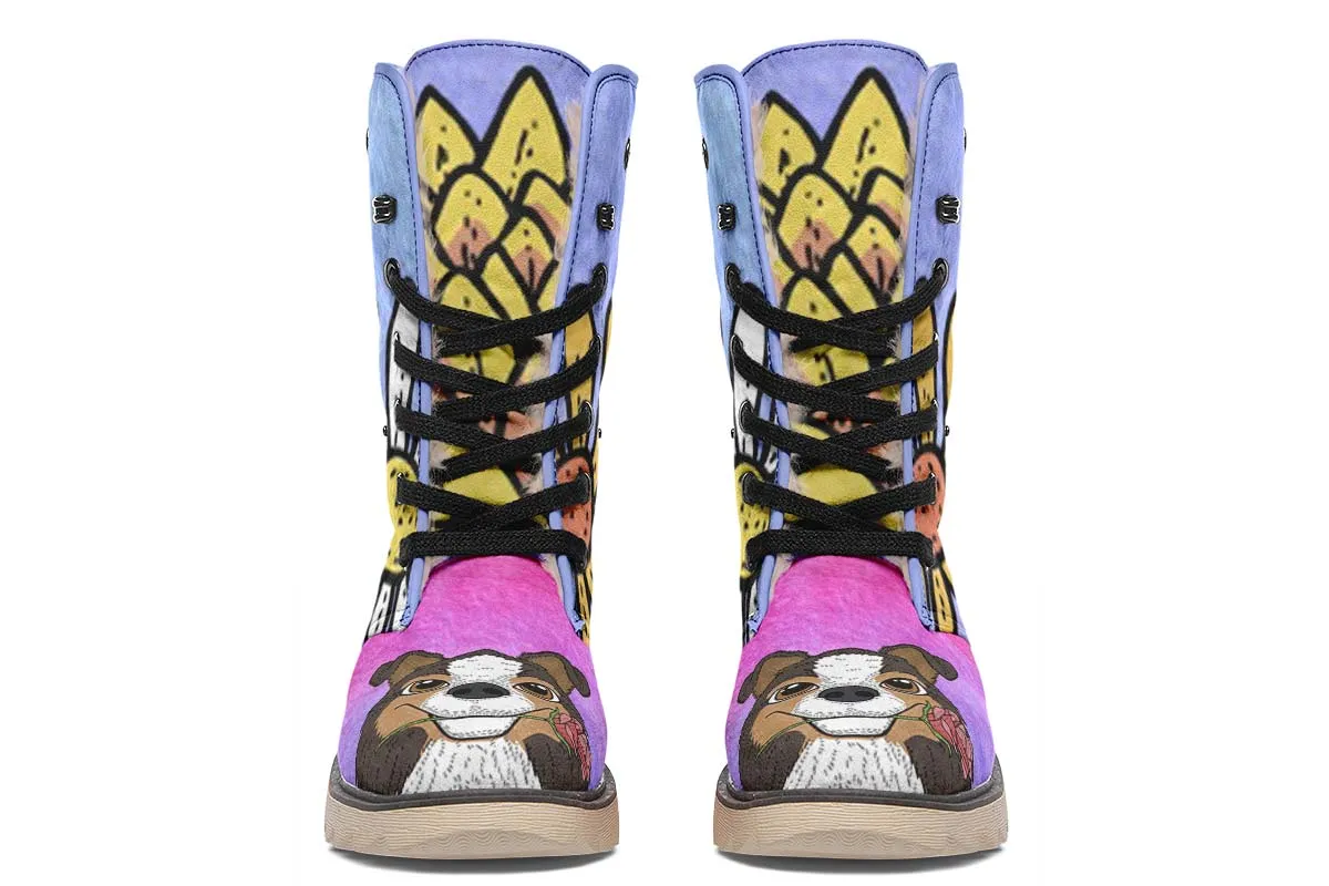 Fun Floral Sheltie Polar Vibe Boots