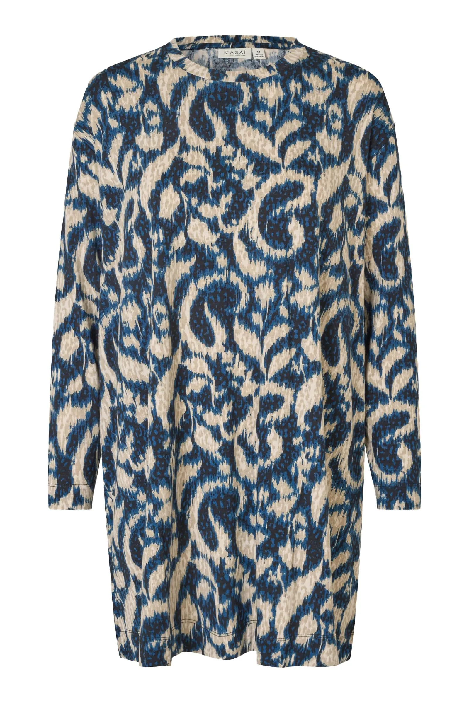 Gael Printed Jersey Tunic - Moonlit Ocean