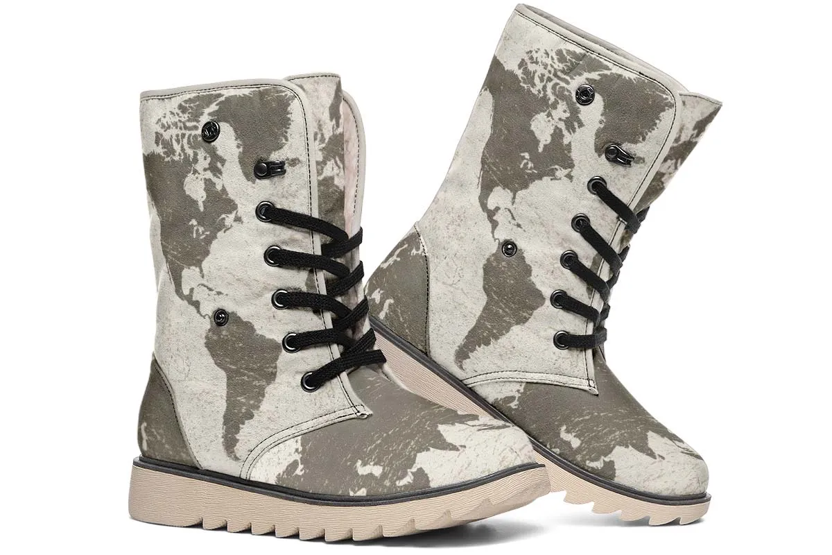 Geography Map Polar Vibe Boots
