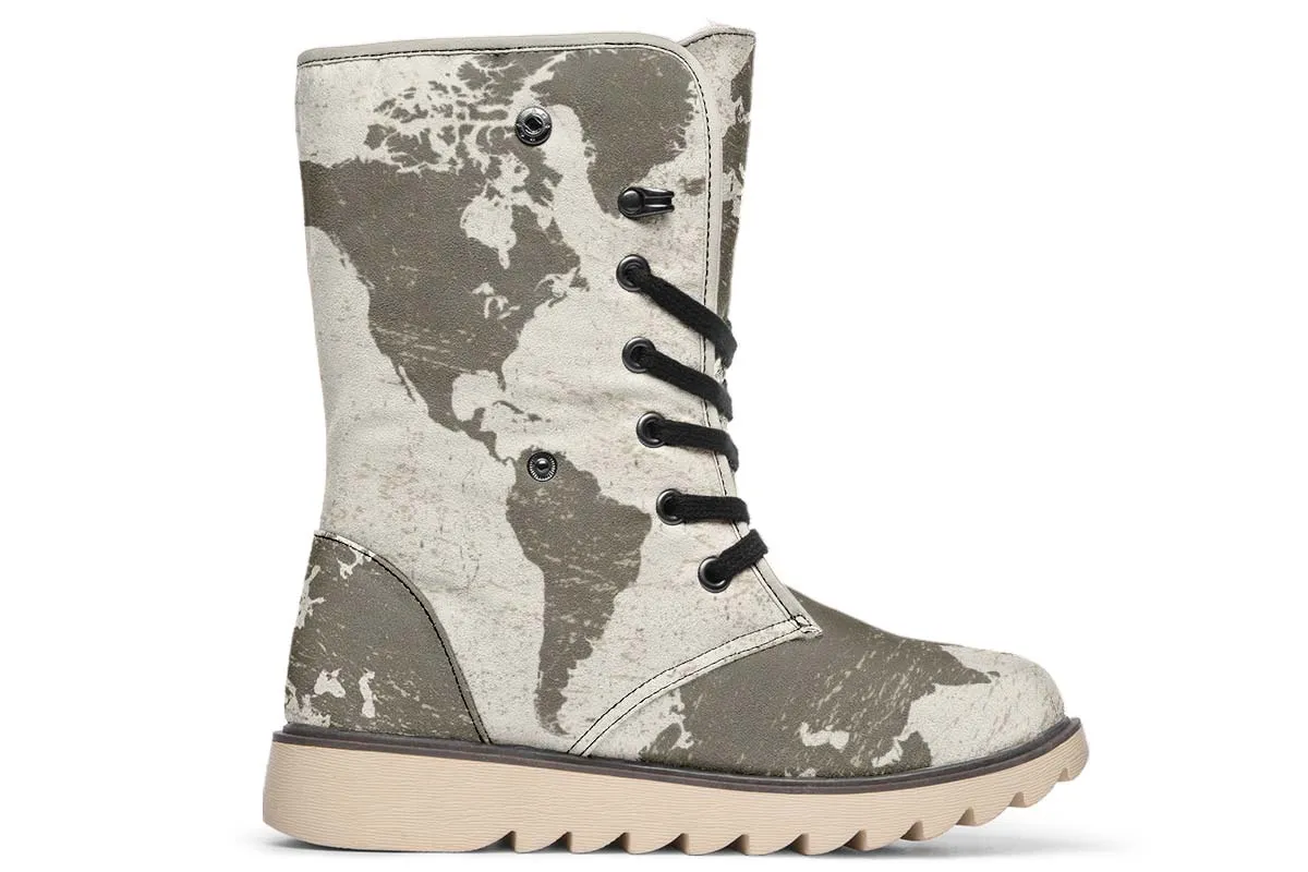 Geography Map Polar Vibe Boots