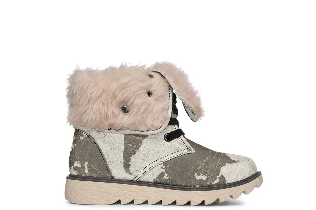 Geography Map Polar Vibe Boots