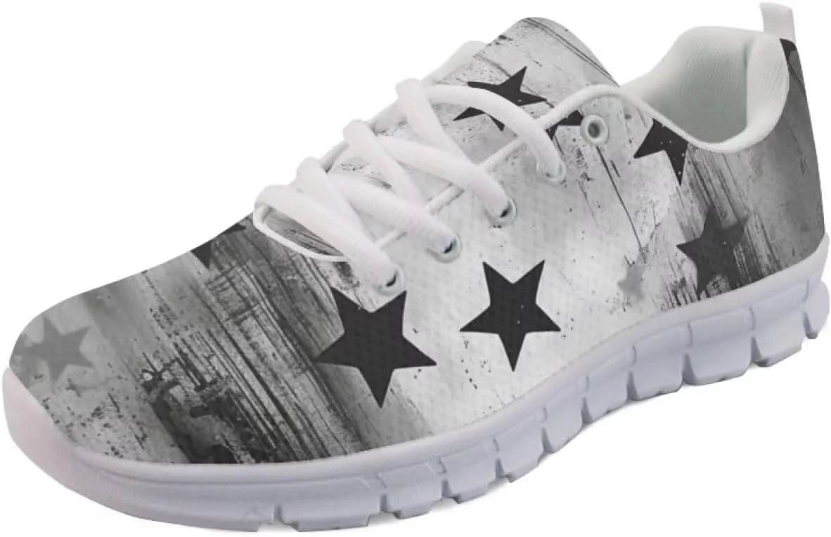 GIFTPUZZ Unisex Outdoor Trainers Sneaker and Walking Shoes Women Men Independence Day Party Shoes Size 39-48