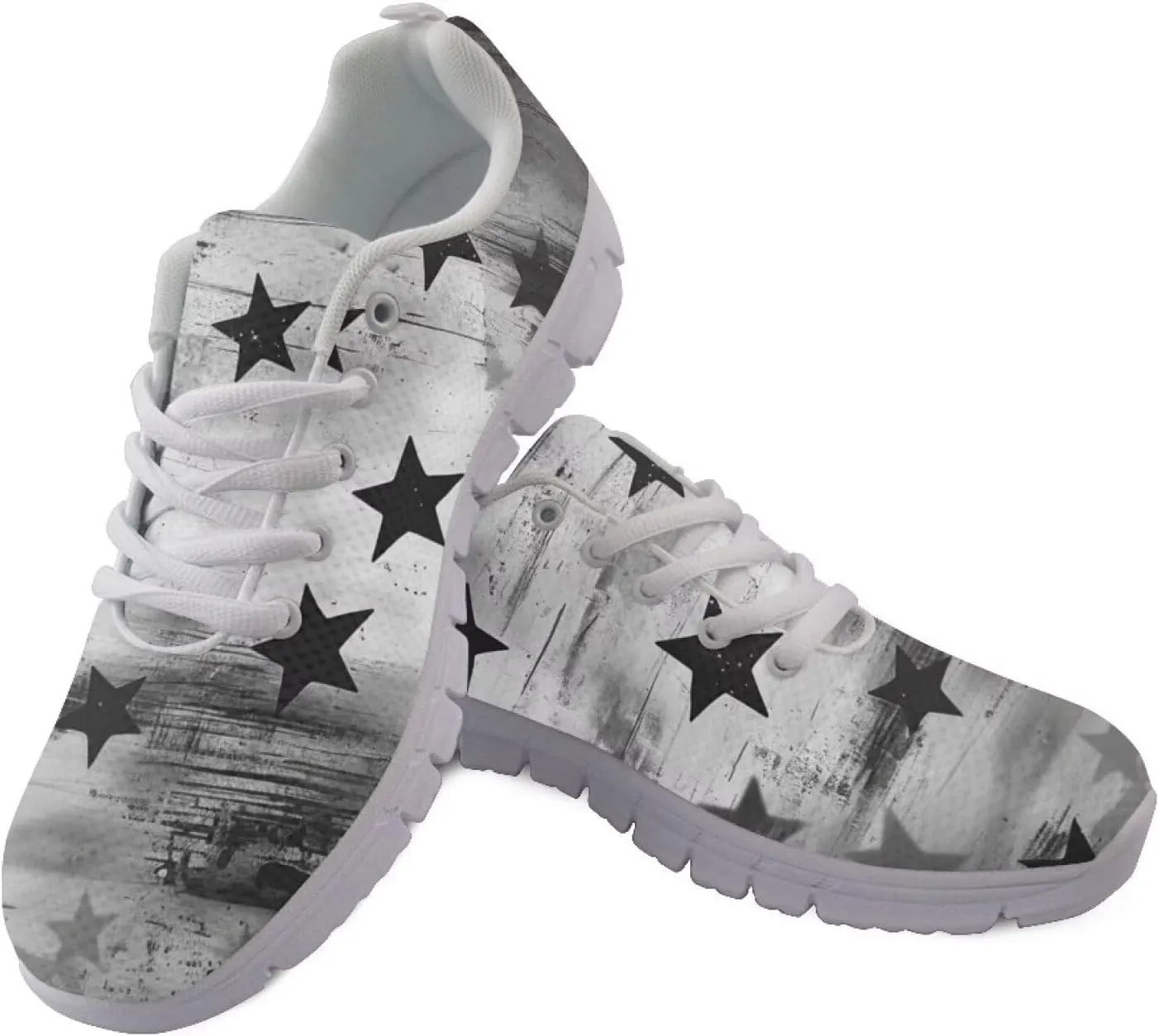 GIFTPUZZ Unisex Outdoor Trainers Sneaker and Walking Shoes Women Men Independence Day Party Shoes Size 39-48