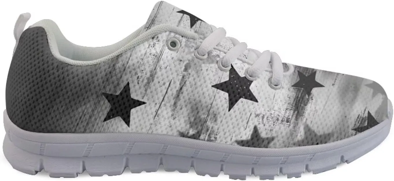 GIFTPUZZ Unisex Outdoor Trainers Sneaker and Walking Shoes Women Men Independence Day Party Shoes Size 39-48