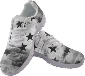 GIFTPUZZ Unisex Outdoor Trainers Sneaker and Walking Shoes Women Men Independence Day Party Shoes Size 39-48
