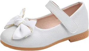 Girls Dress Shoes Toddler Flower Girl Little Kids Mary Jane Ballet Flats Bows Wedding Party School Communion Shoes