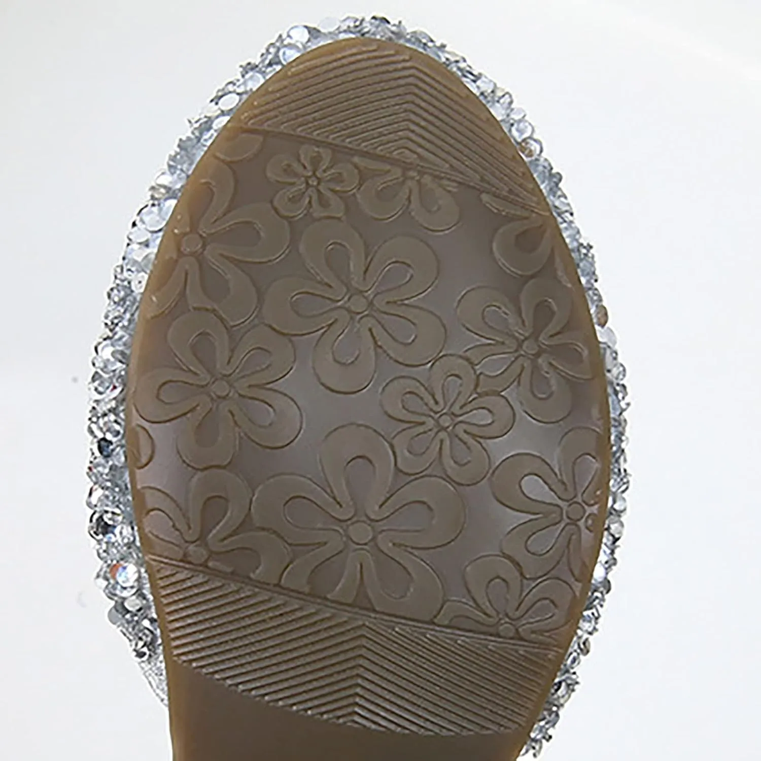 Girls Glitter Dress Shoes Mary Jane Flats Low Heels Flower Girls Bridesmaid Wedding Party Sequins Uniform Sandals