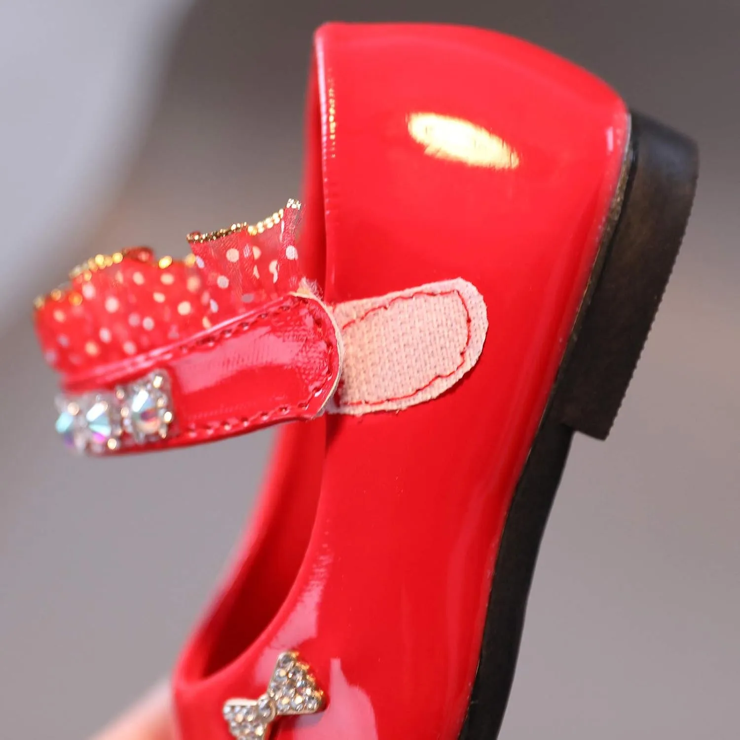 Girls Mary Jane Flats Toddler Girls Glitter Dress Wedding Ballet Shoes Patent Leather Shoes for Kids
