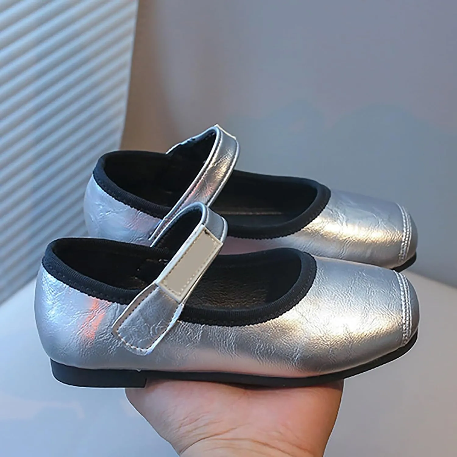 Girls Mary Jane Shoes Toddler Little Girls Dress Shoes Ballet Flats for Wedding Party School Flower Girl Shoes