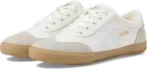 Gola Men's Badminton Sneaker, Off-White/Off-White/Gum, 9.5