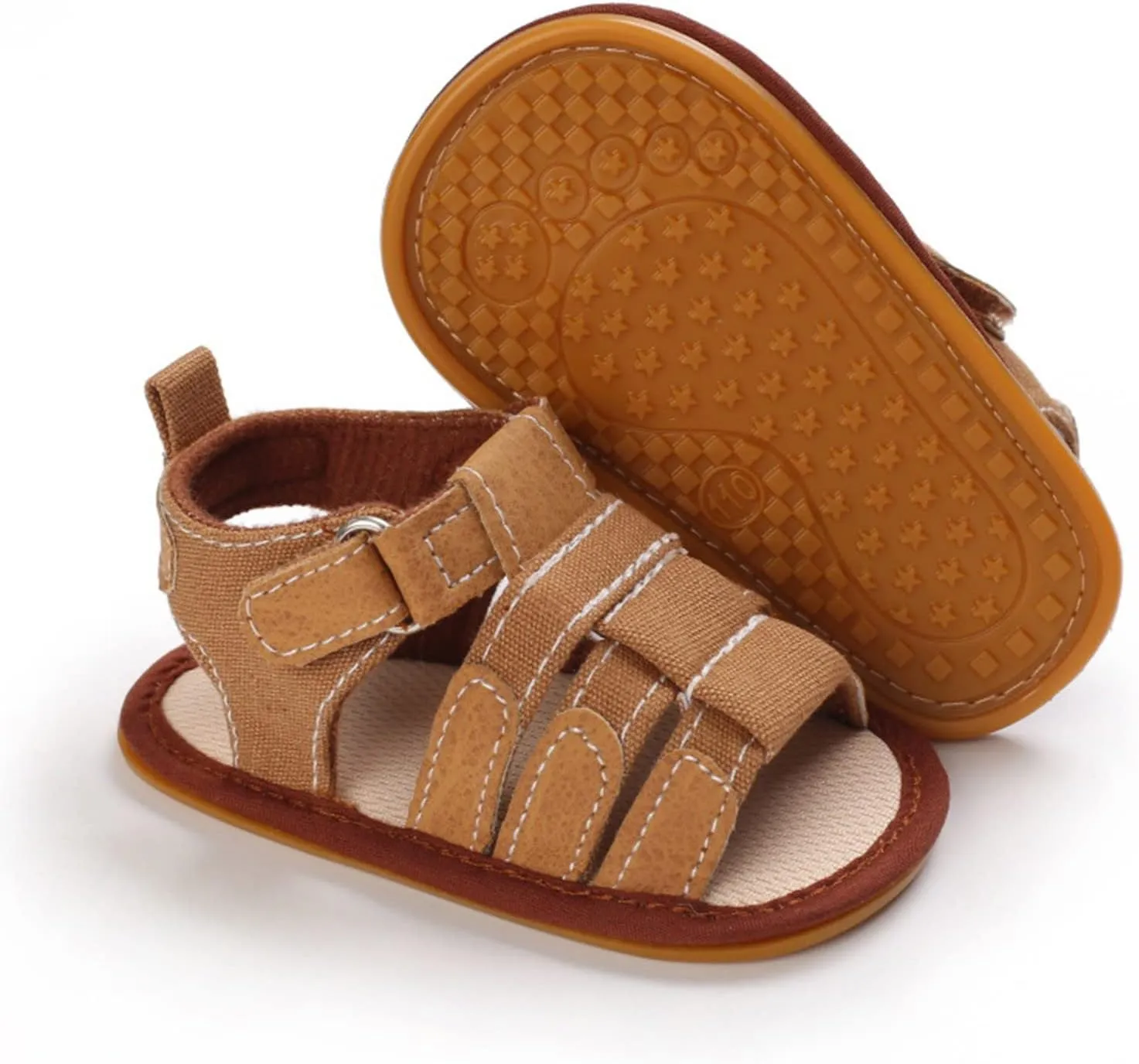 Infant Baby Boys Girls Summer Beach Sandals Non Slip Soft Rubber Sole Toddler Outdoor Open-Toe First Walking Shoes
