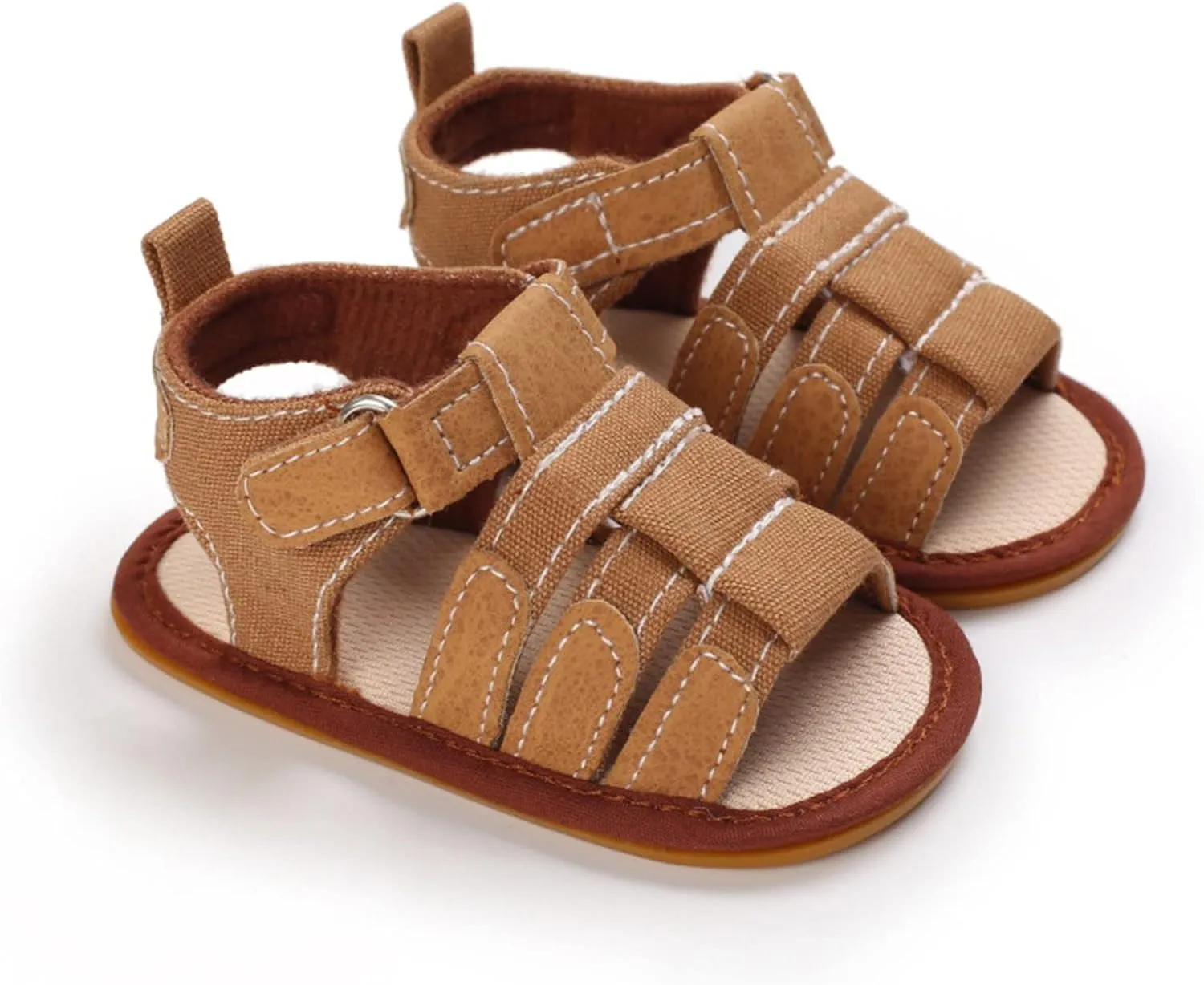 Infant Baby Boys Girls Summer Beach Sandals Non Slip Soft Rubber Sole Toddler Outdoor Open-Toe First Walking Shoes