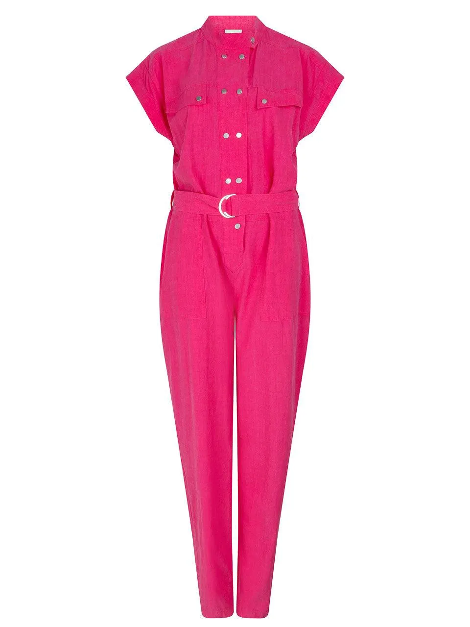 Jean Jumpsuit Magenta