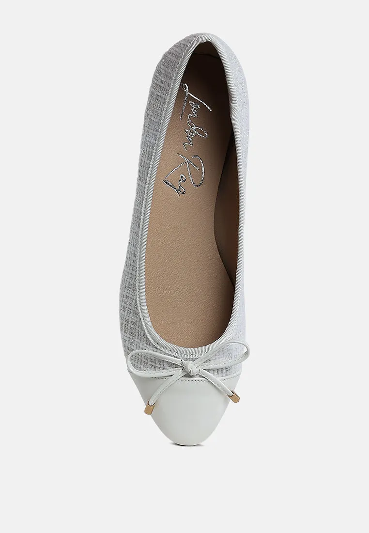Junpey Plaid Tweed Ballet Flats by London Rag
