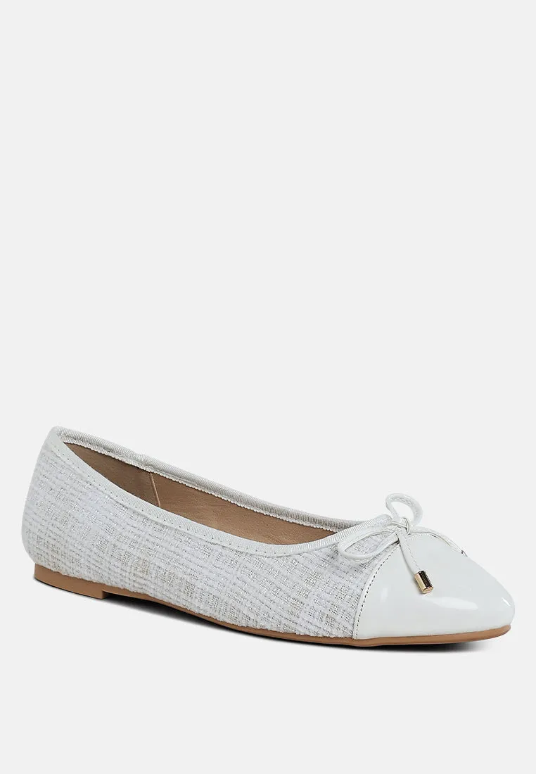 Junpey Plaid Tweed Ballet Flats by London Rag