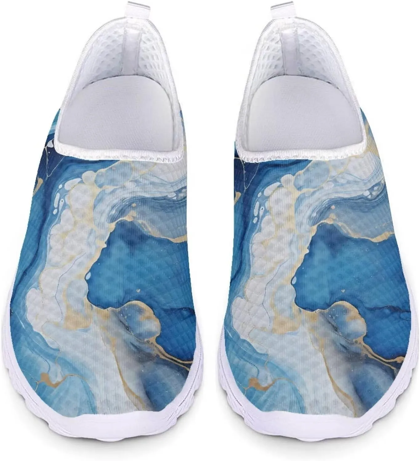 Kuiaobaty Fashion Sneakers Lightweight Breathable Slip-Ons Walking Shoes Athletic Casual Footwear Women's Men's Loafers
