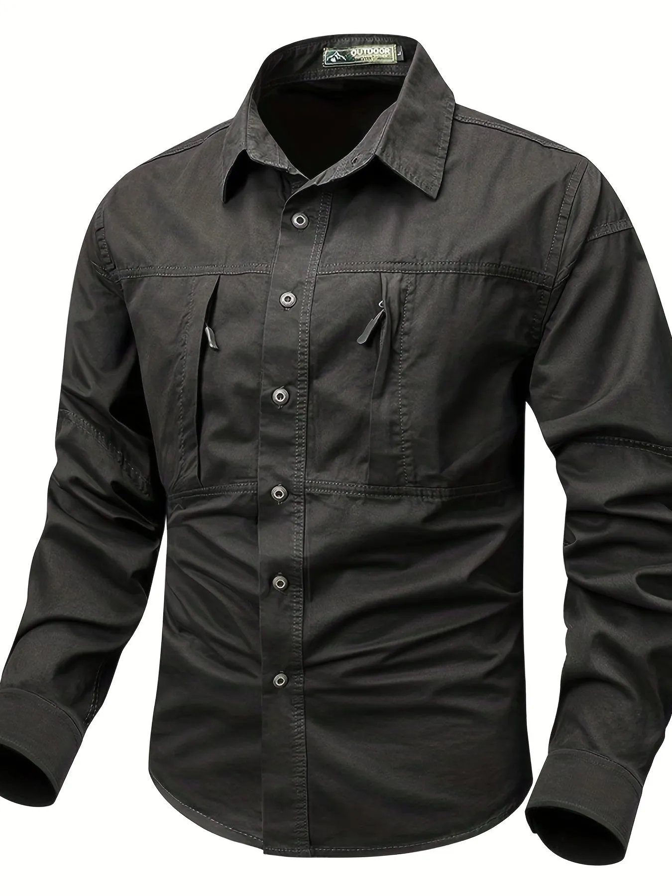 KYRON | Cargo-Style Shirt with Zip Pocket