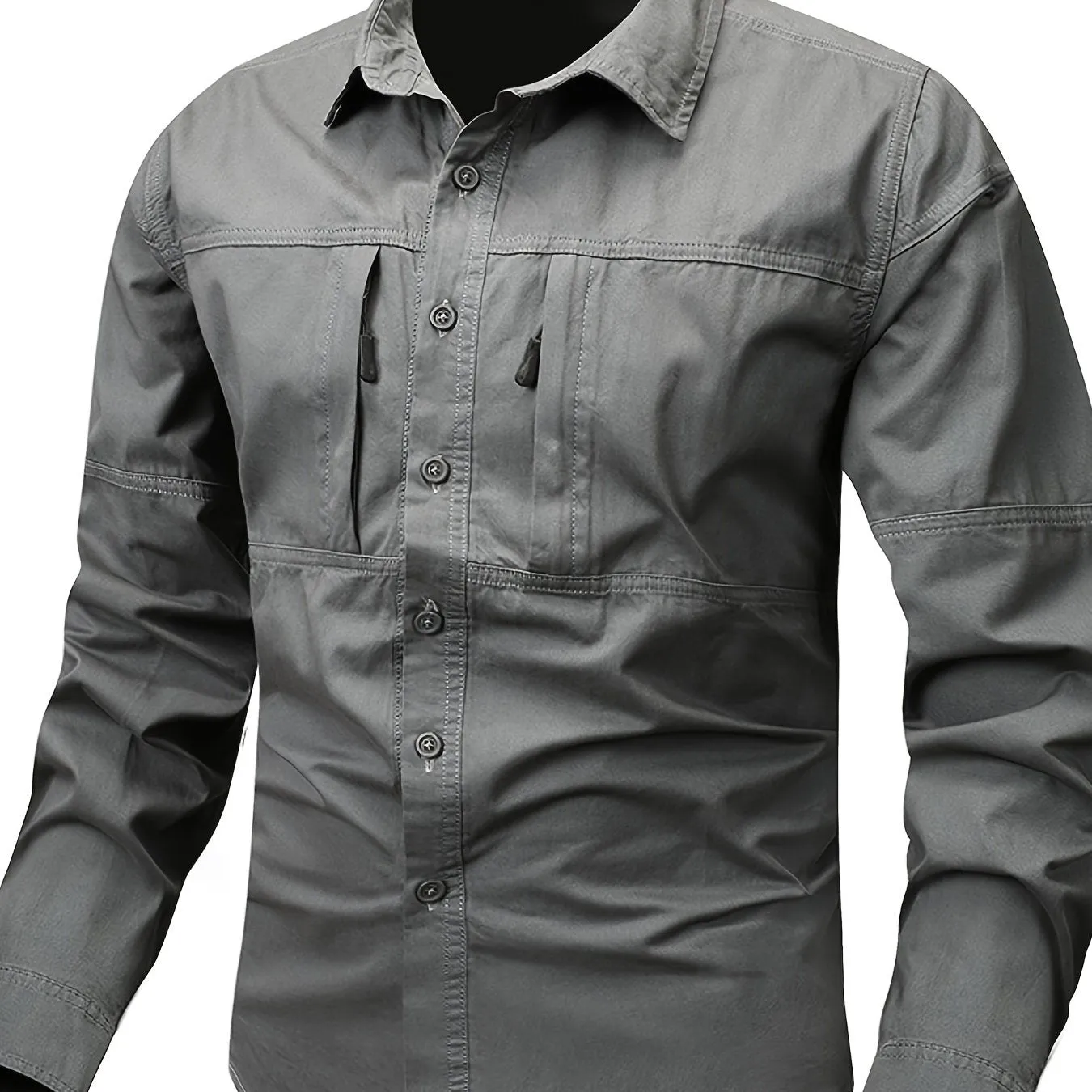 KYRON | Cargo-Style Shirt with Zip Pocket