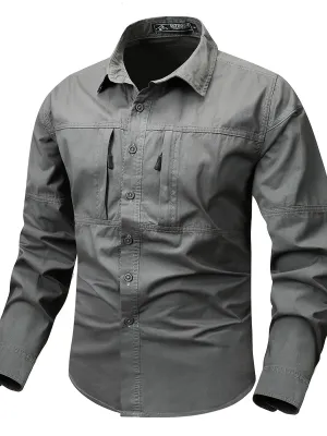 KYRON | Cargo-Style Shirt with Zip Pocket
