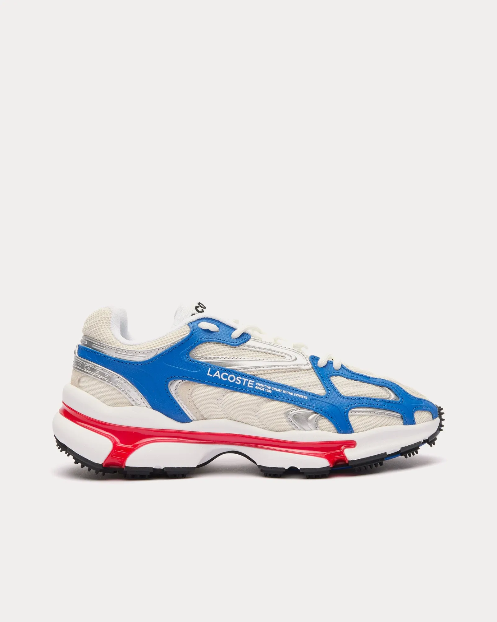 L003 2K24 White / Red / Blue Low Top Sneakers