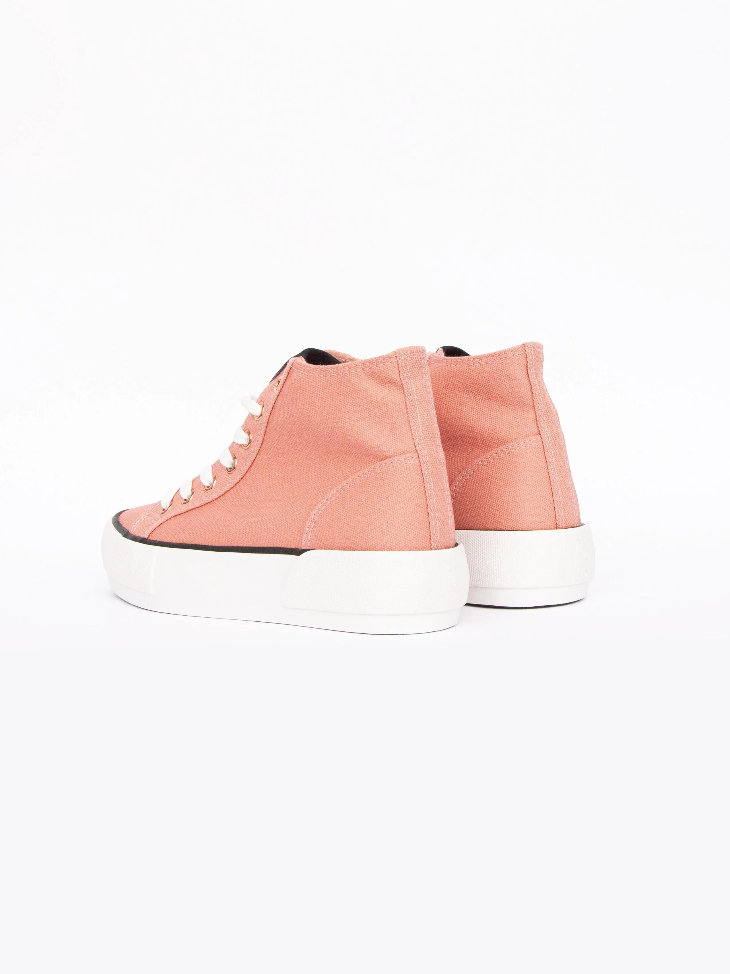 Ladies Millie Hi-Tops Pink/White