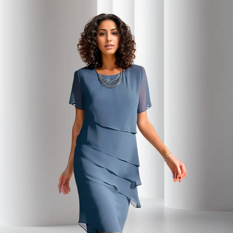 Lea | Layered Chiffon Dress