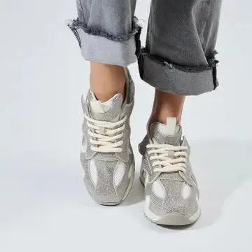 Lonza Leather Carmel Sequins Sneakers