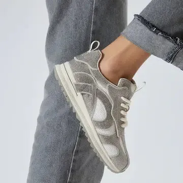 Lonza Leather Carmel Sequins Sneakers