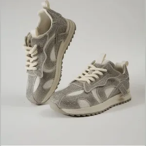 Lonza Leather Carmel Sequins Sneakers