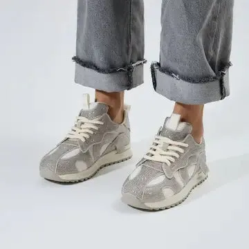 Lonza Leather Carmel Sequins Sneakers