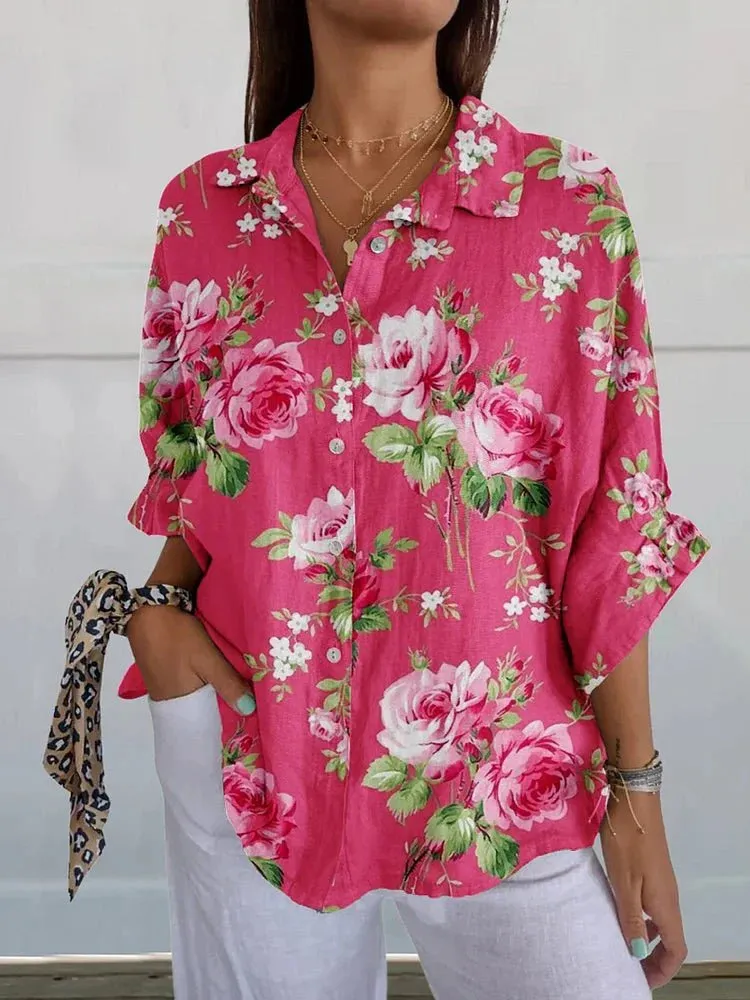 Luna | Rose Floral Blouse