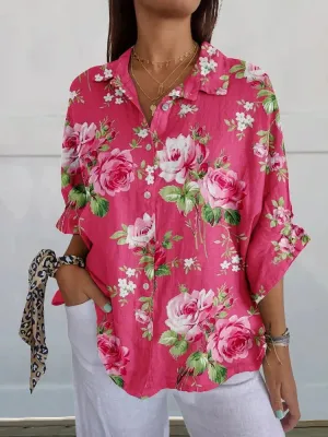 Luna | Rose Floral Blouse