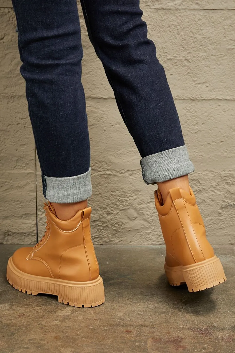 Making Moves Platform Combat Boots