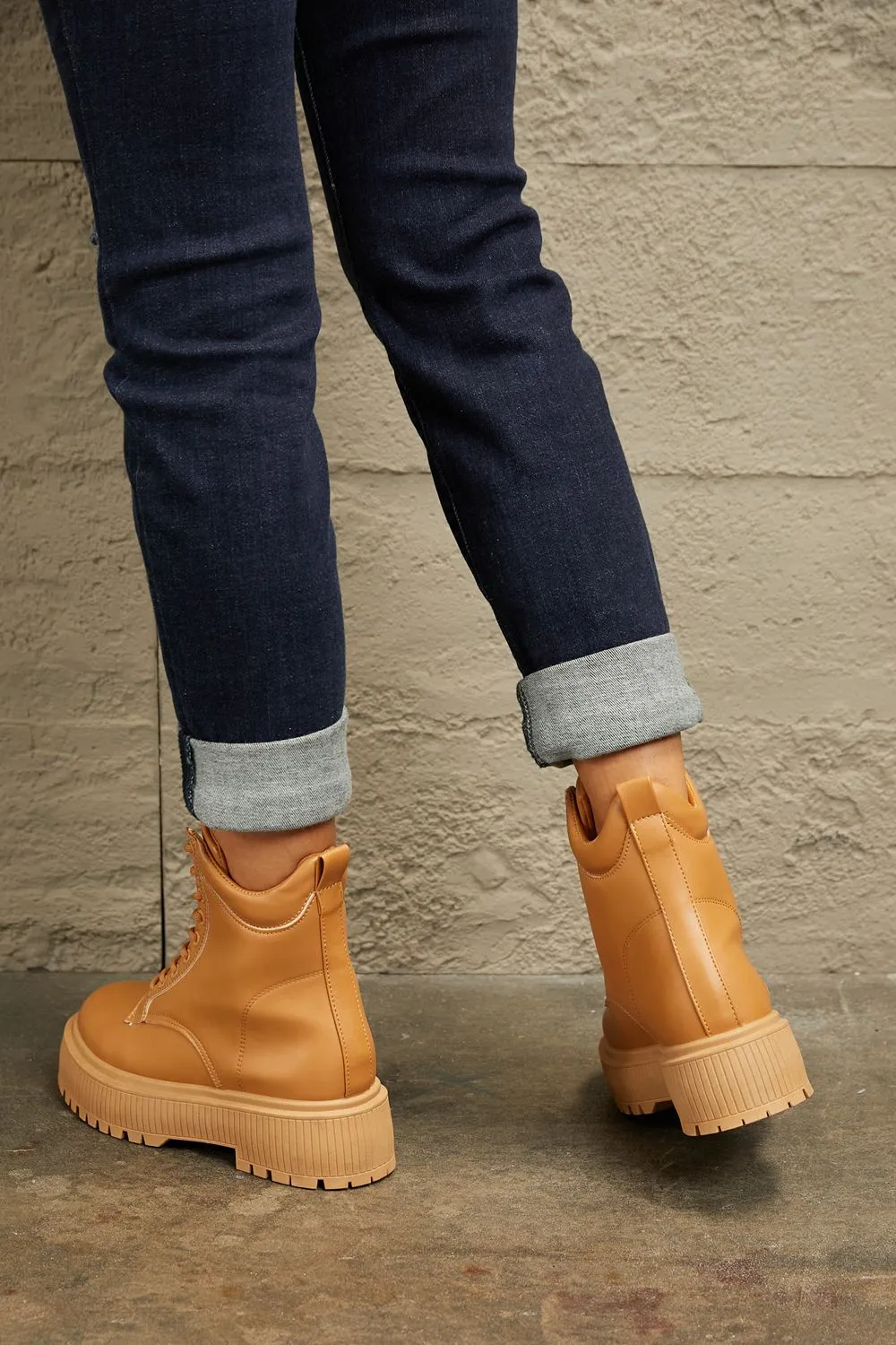 Making Moves Platform Combat Boots
