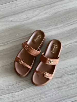 Meet Me There Comfort Sandals - Brown