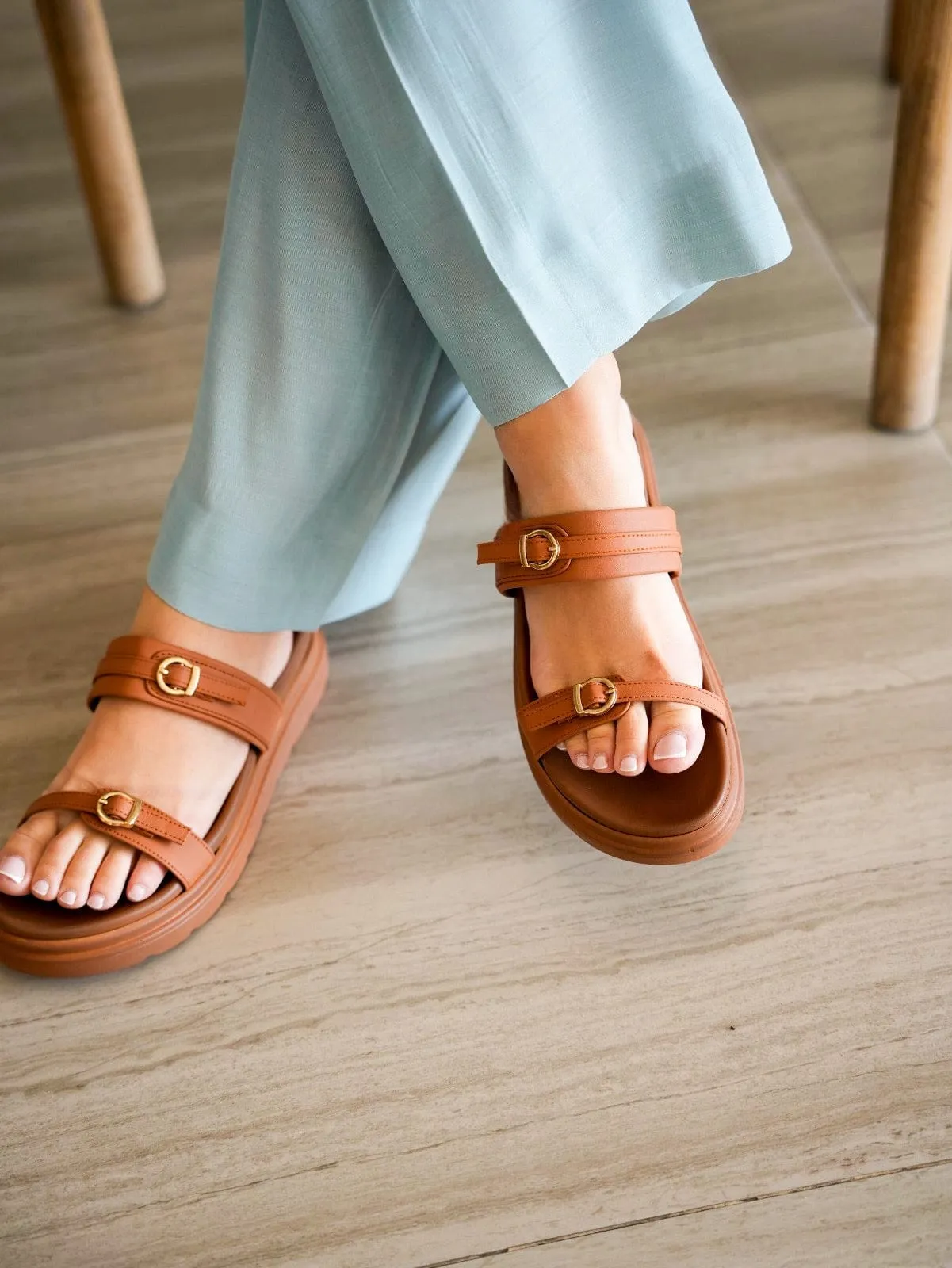 Meet Me There Comfort Sandals - Brown