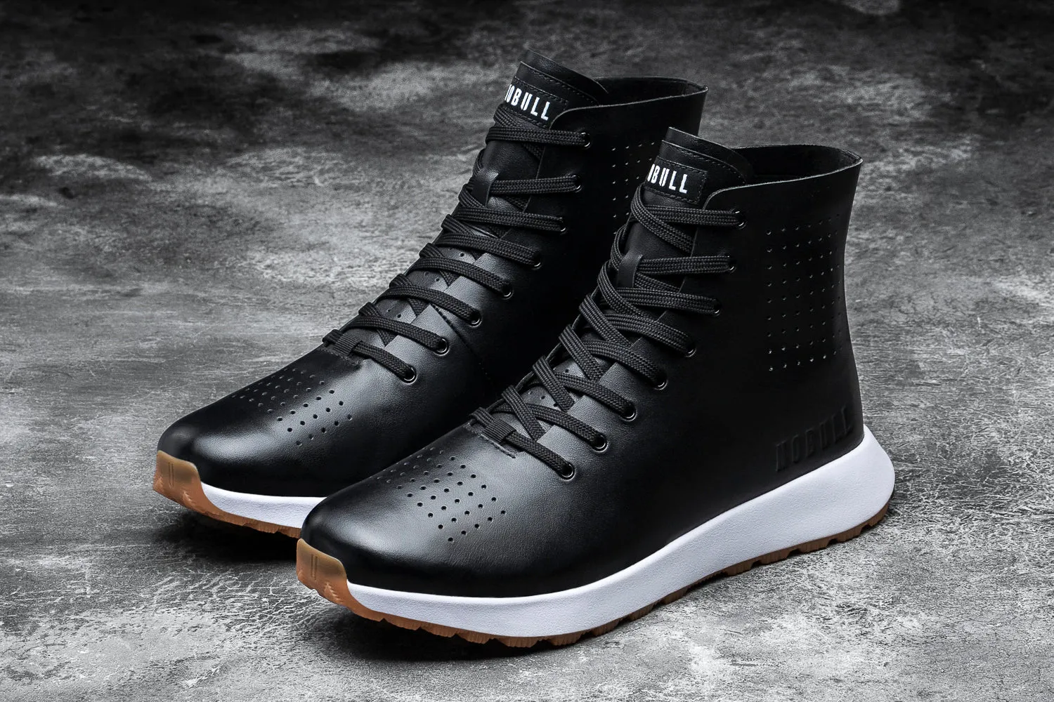 Men's Deconstructed Leather High-Top
