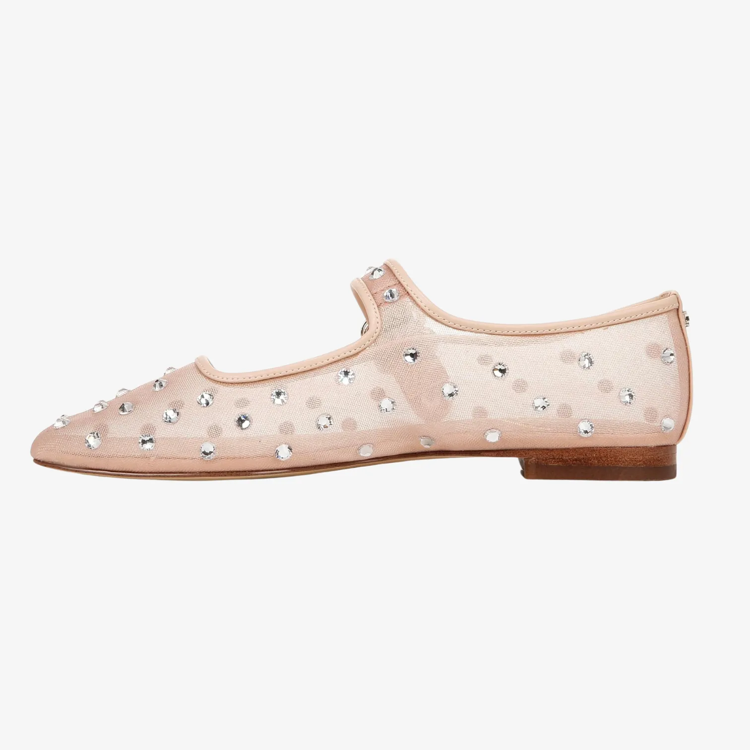 Michaela Shine Vintage Pink Flat