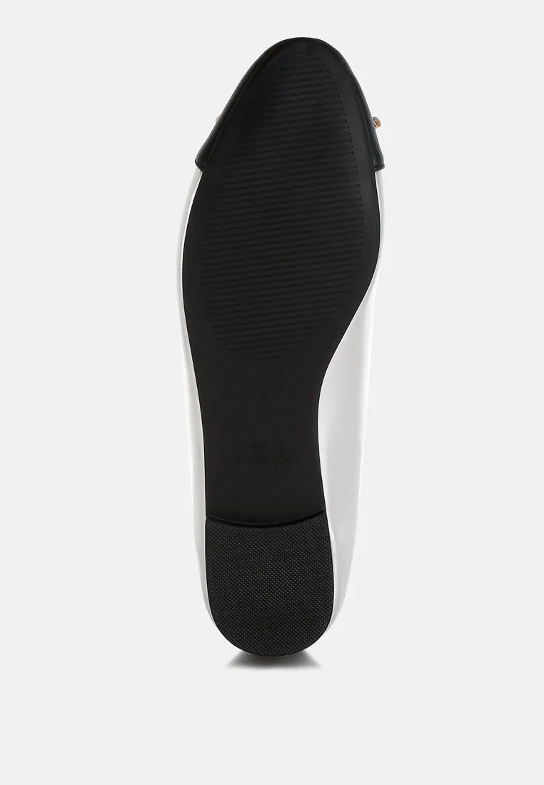 Minato Two Tone Ballet Flats by London Rag