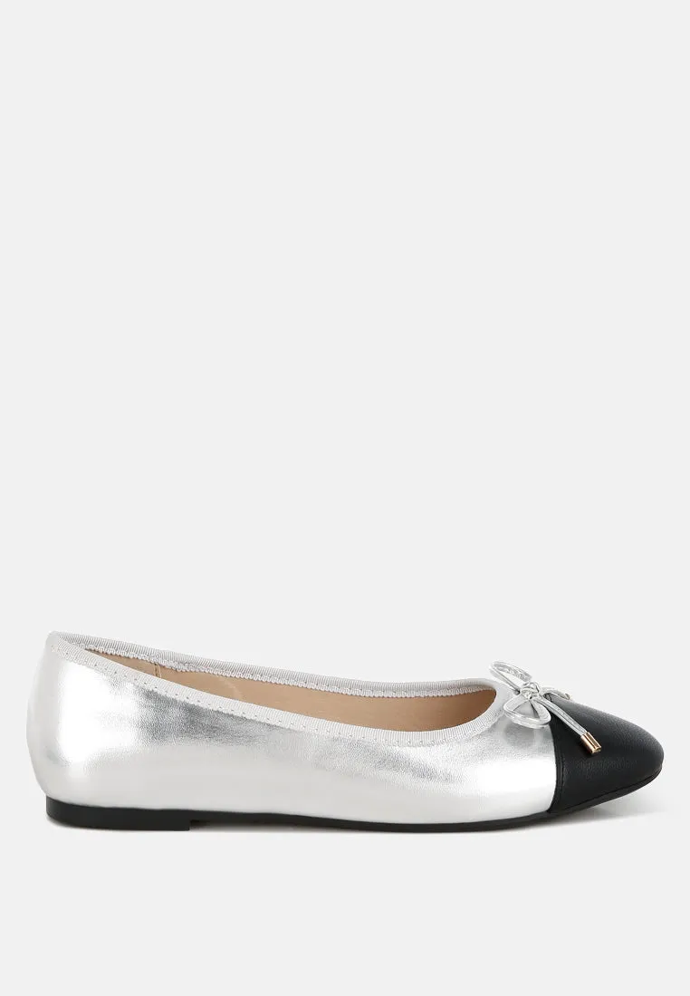 Minato Two Tone Ballet Flats by London Rag