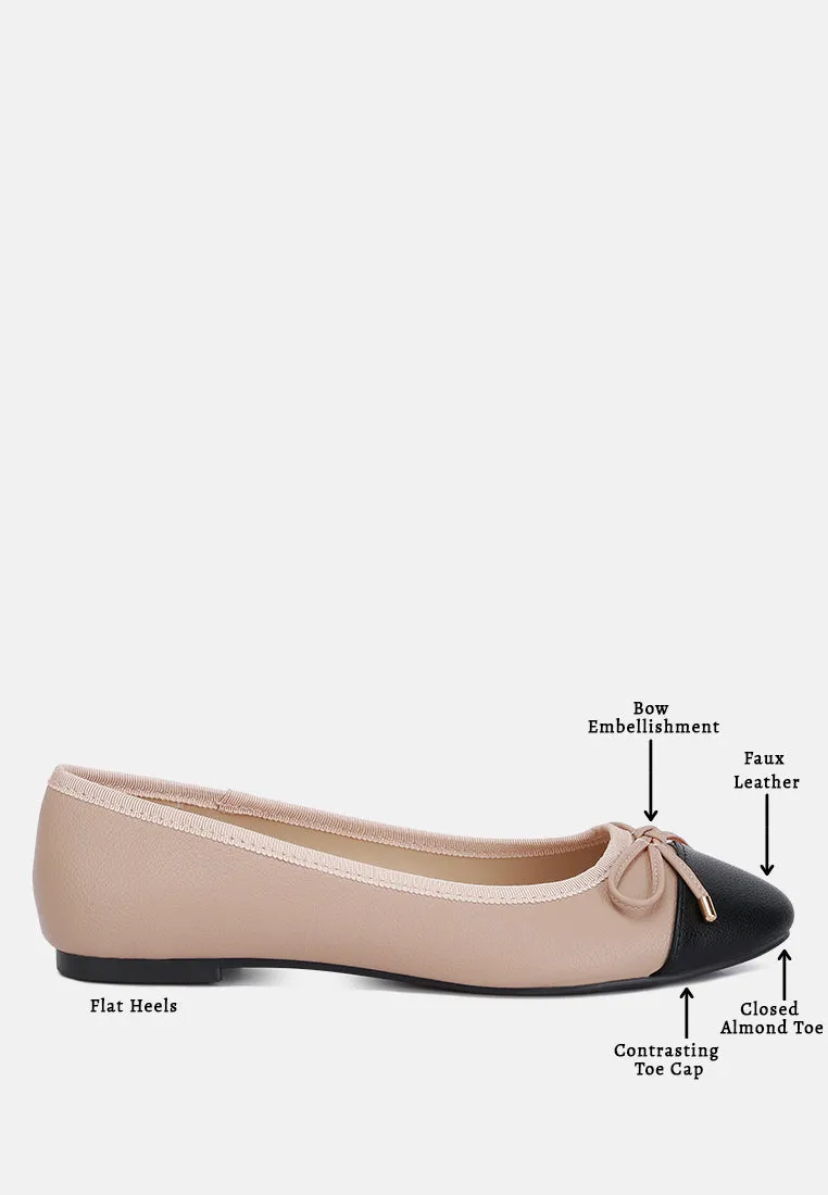 Minato Two Tone Ballet Flats by London Rag