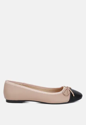 Minato Two Tone Ballet Flats by London Rag