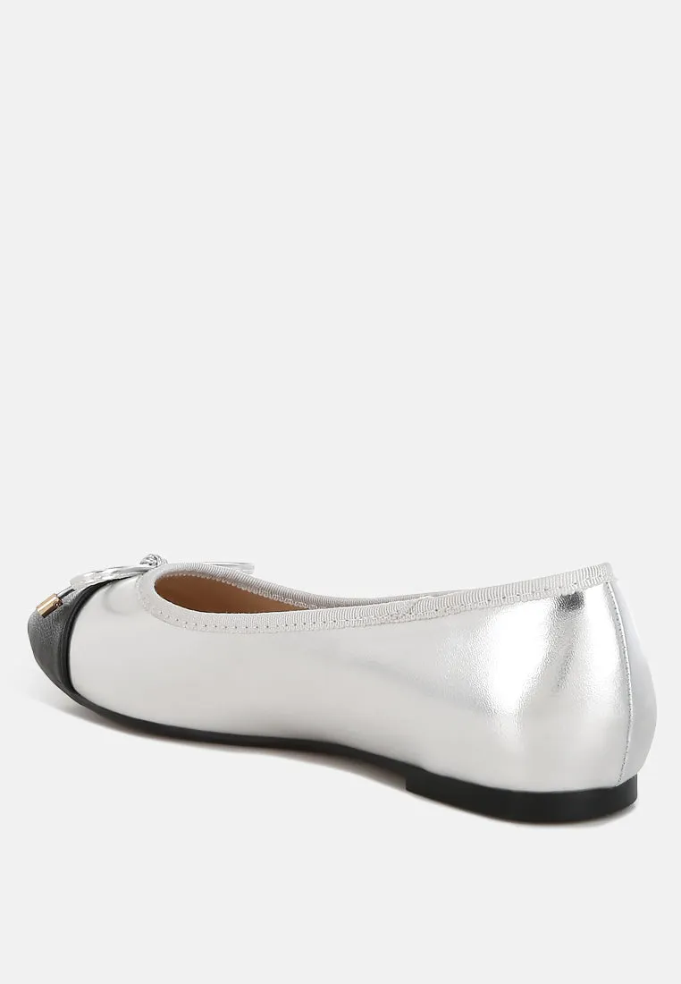 Minato Two Tone Ballet Flats by London Rag