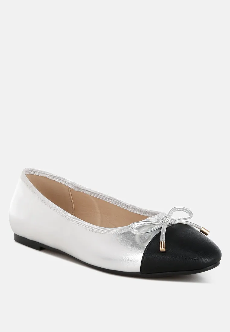 Minato Two Tone Ballet Flats by London Rag