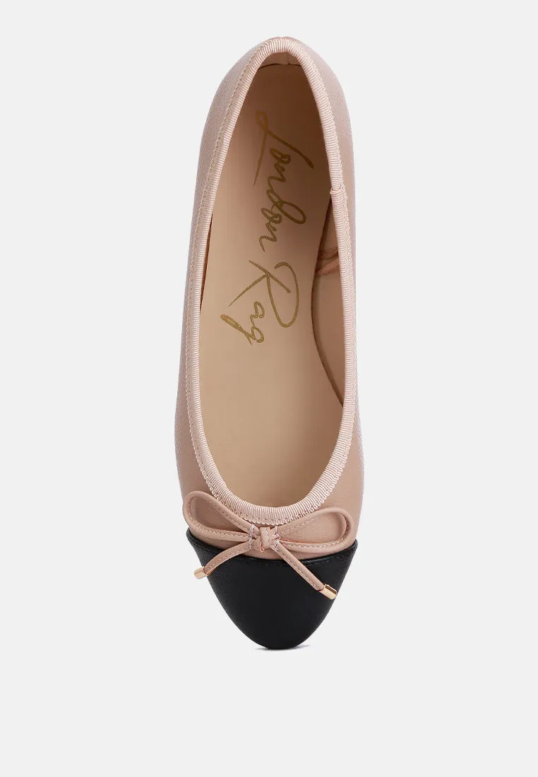 Minato Two Tone Ballet Flats by London Rag