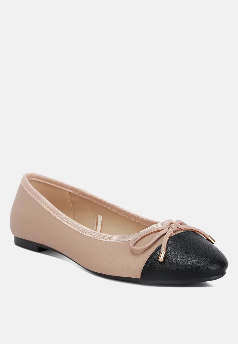 Minato Two Tone Ballet Flats by London Rag