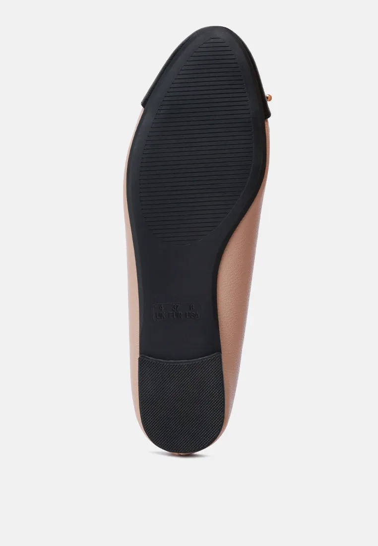 Minato Two Tone Ballet Flats by London Rag
