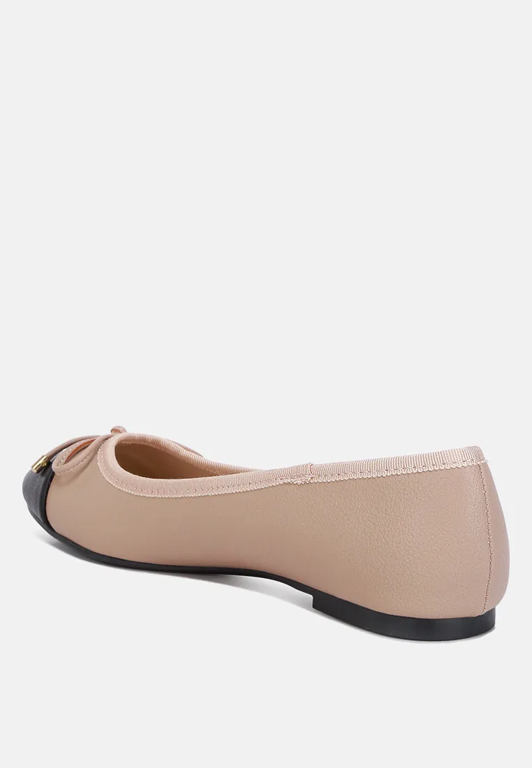 Minato Two Tone Ballet Flats by London Rag