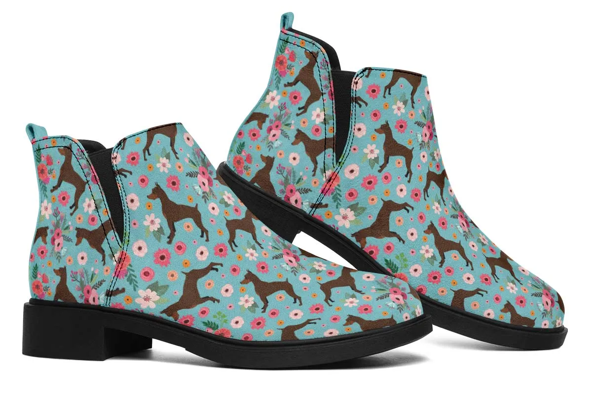 Miniature Pinscher Flower Neat Vibe Boots