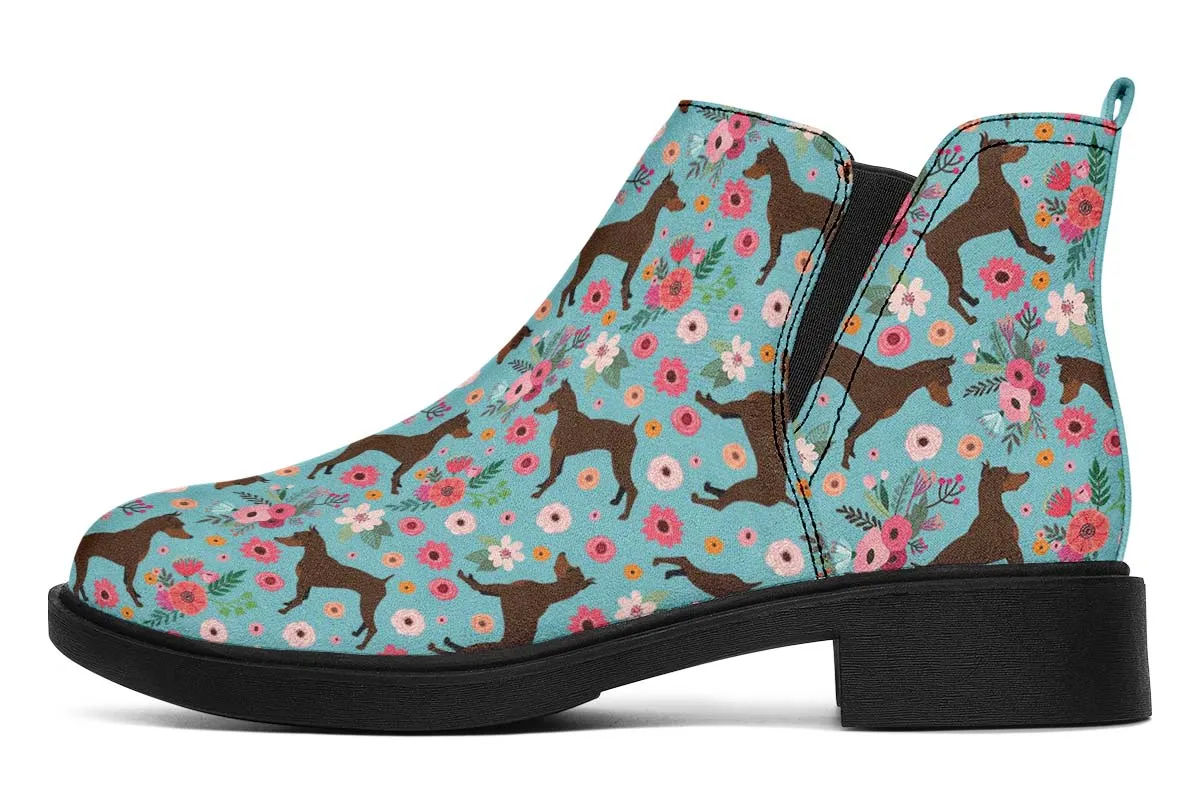 Miniature Pinscher Flower Neat Vibe Boots